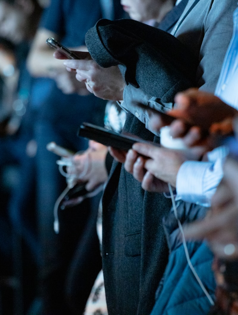 People on their phones in different parts of the world